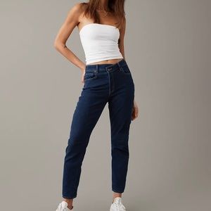 American Eagle Dark Wash Mom Jeans Size 2